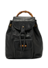 Vintage Bamboo Backpack, &pound;295, Handbags, Black, Leather, Front view